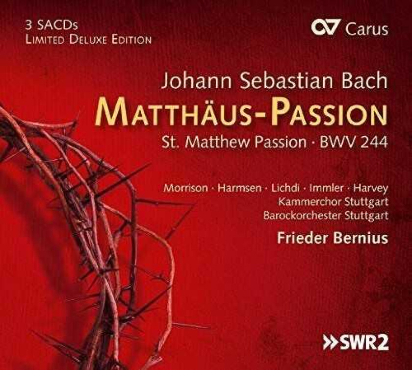 Hannah Morrison, Sophie Harmsen St. Matthew Passion Bwv 244 CD
