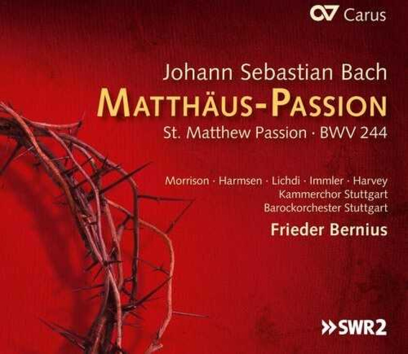 Hannah Morrison, Sophie Harmsen St. Matthew Passion Bwn 244 CD