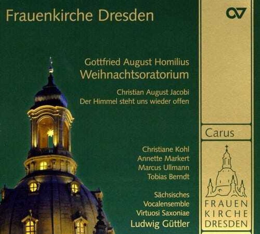Ludwig G Ttler, Annette Markert, Christiane Kohl, Marcus Ullmann, S Chsisches Vocalensemble, Tobias Berndt Musik From The Fraunkirche Dresden CD