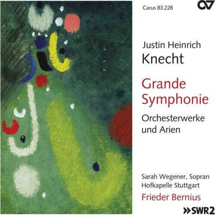 Sarah Wegener, Justin Heinrich Knecht Grande Symphoninie & Orchesterwerke Und Arien CD