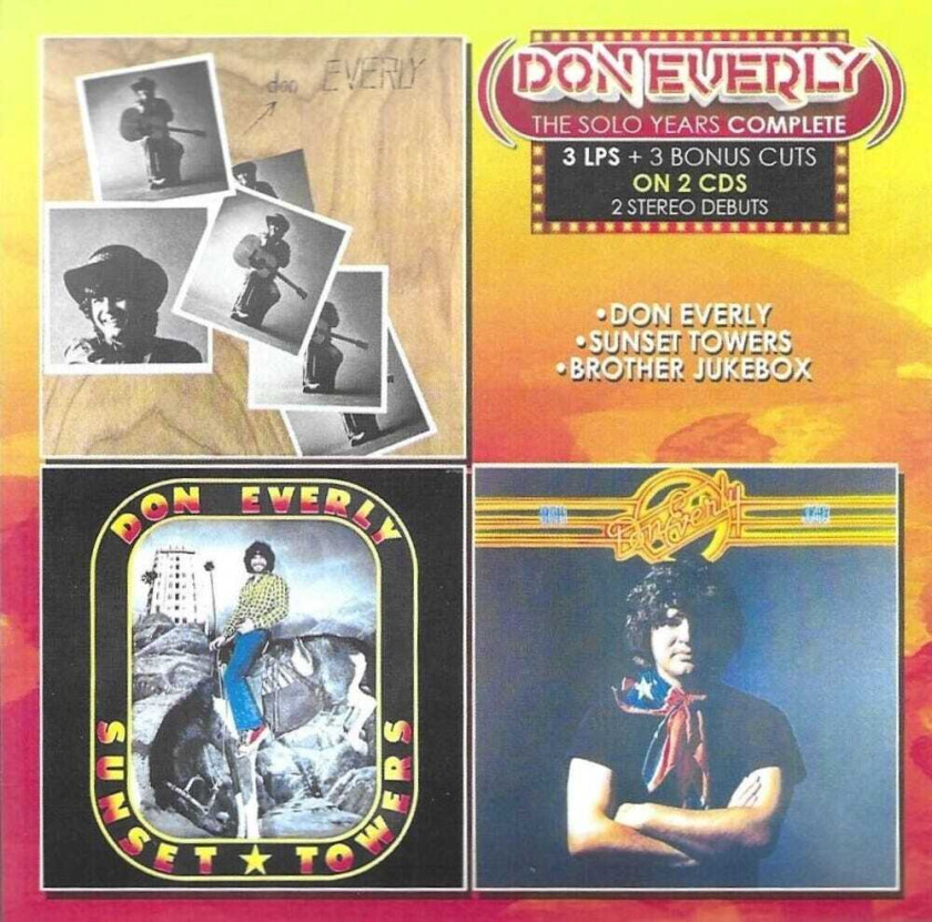 Don Everly Solo Years Complete3 Lps + 3 Bonus Cuts (2 Cd) CD