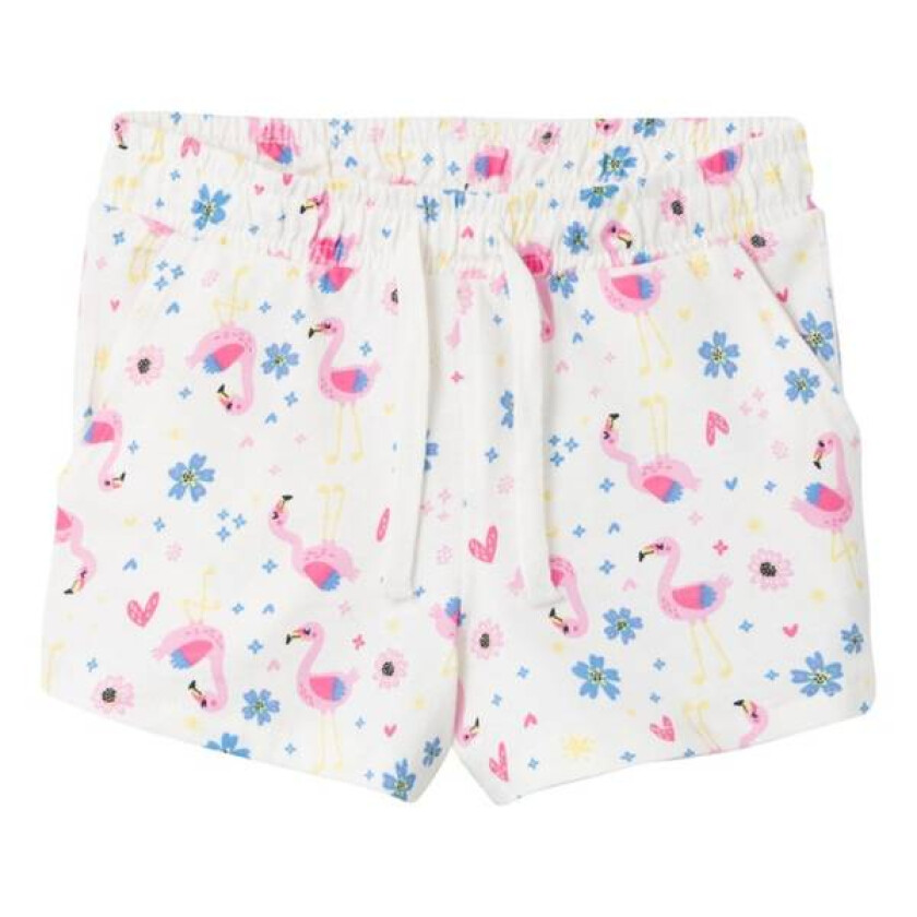 Name It - Shorts Vigga White Alyssum Flower and Flamingo