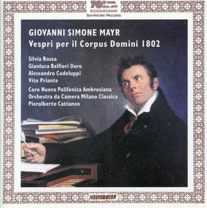 Mayr, Bossa, Belfiori Doro, Codeluppi Vespri Per Il Corpus Domini 1802 CD