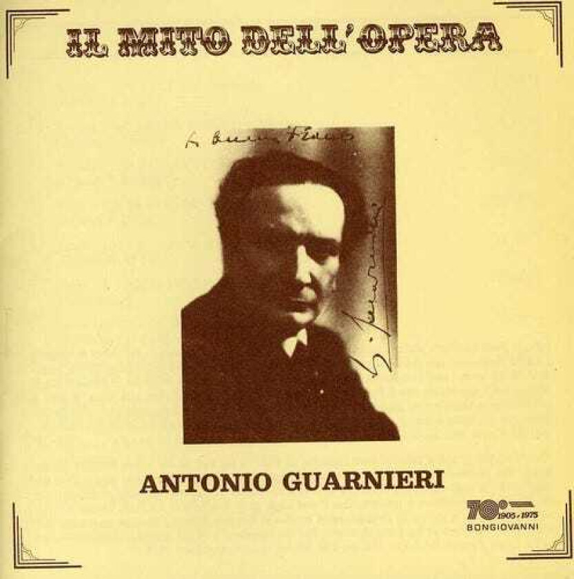 Antonio Guarnieri Il Mito Dell'opera: Antonio Guarnieri CD