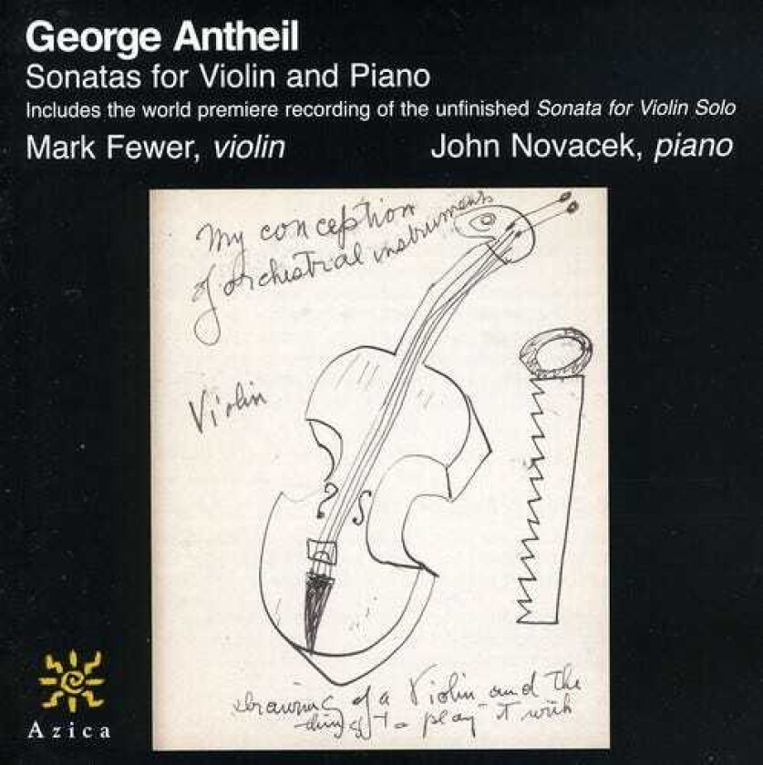 Mark Fewer, John Novacek, George Antheil Sonatas For Violin & Piano CD