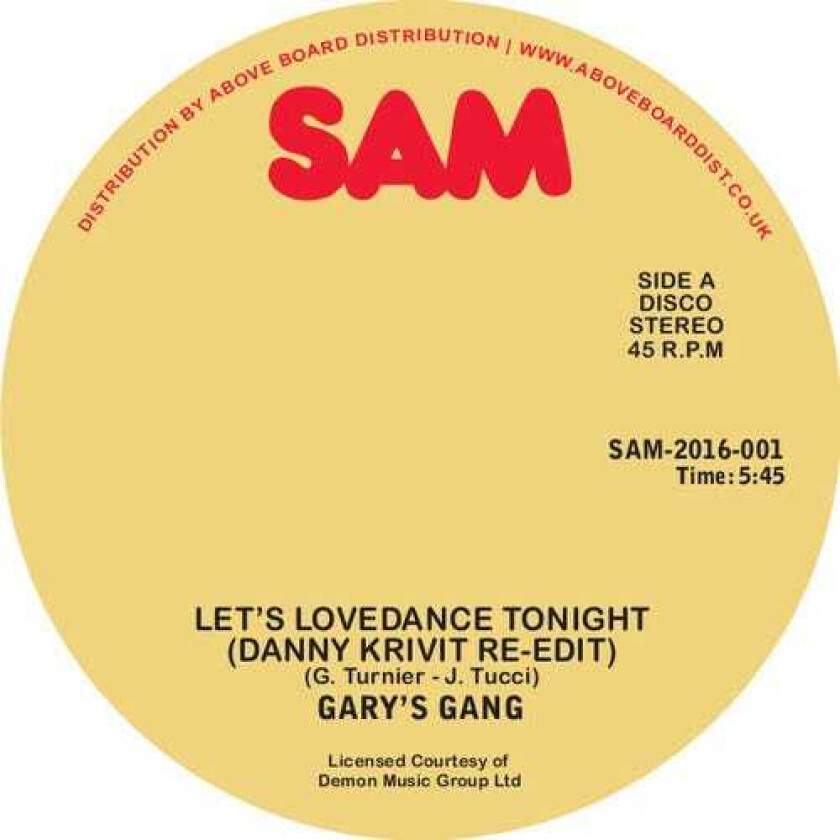 Gary's Gang Let's Lovedance Tonight (danny Krivit Reedit) LP/Vinyl