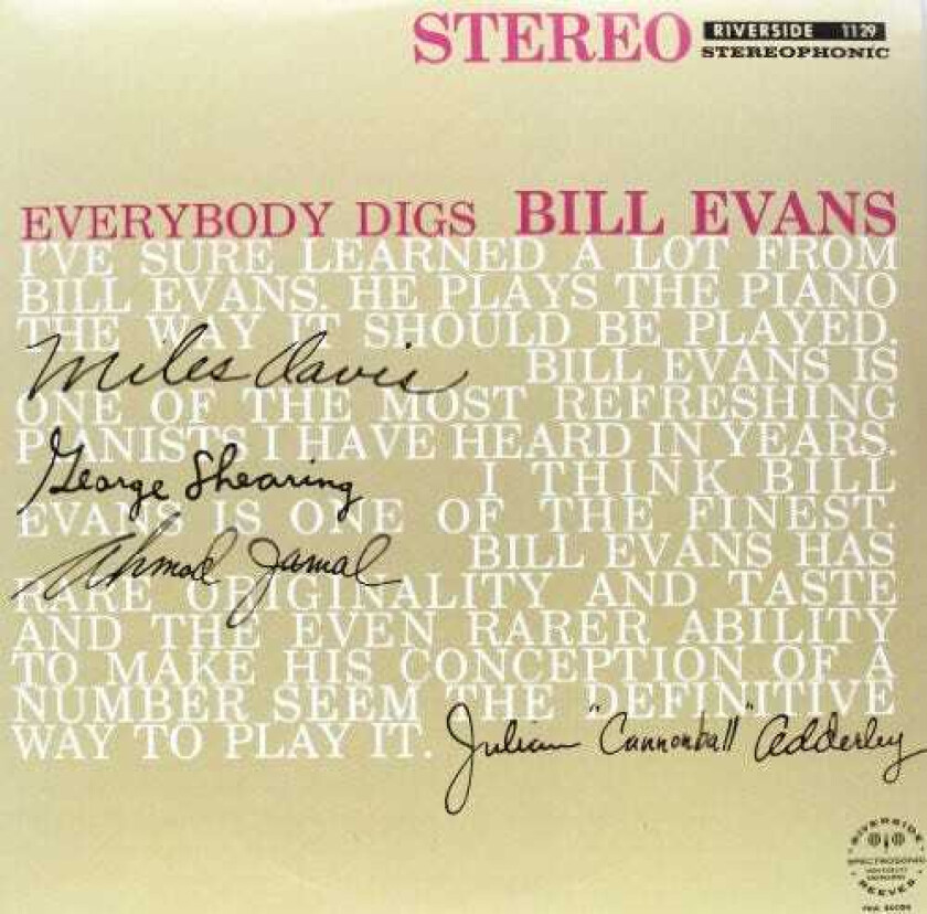 Bill Evans Everybody Digs Bill Evans LP/Vinyl