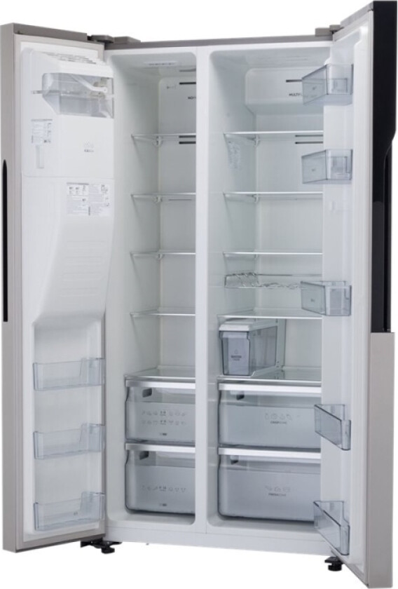 Nrs9182vx - Kjøleskap/Fryser - Side-Ved-Side Med Vannautomat, Isdispenser - Bredde: 90.8 Cm - Dybde: 67.9 Cm - Høyde: 179.3 Cm - 562 Liter