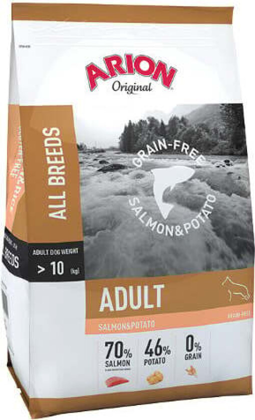 Arion Dog Adult All Breeds No Grain Salmon & Potato 12 kg
