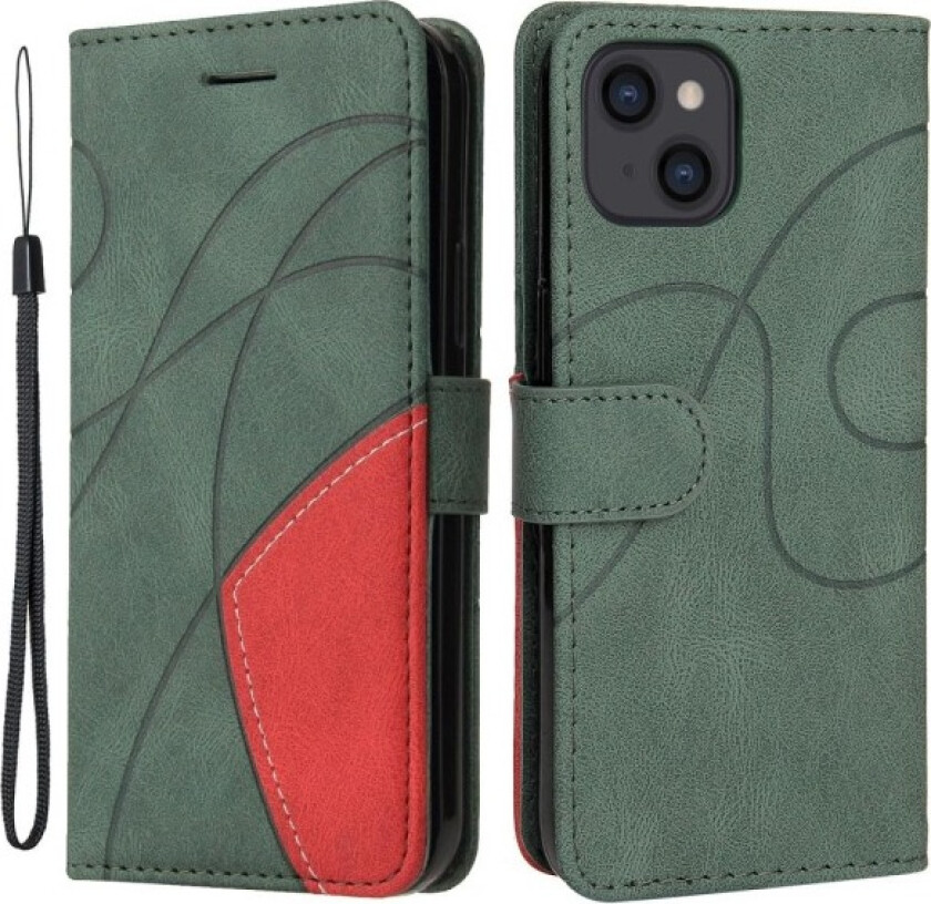 For iPhone 15 KT Series-1 Dual-color Case Green