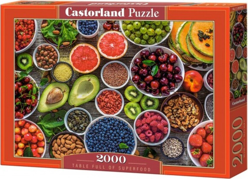 Puzzle 2000 Table Full Of Superfoods