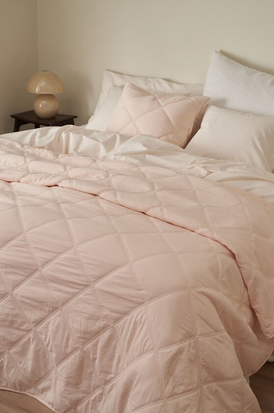 Sengeteppe Heaven Check, Rosa