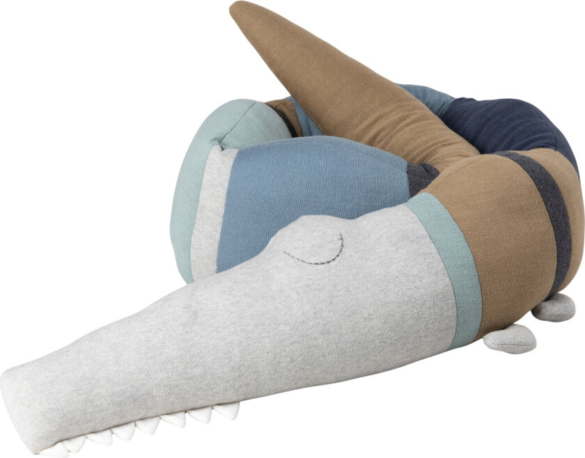 ikket Pude, Sleepy Croc, Dusty Blue mix - Barneservise