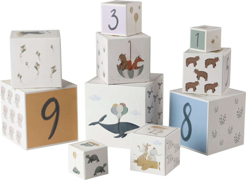 Stabelkasser, 10 stk. , World of Sebra - Barneservise