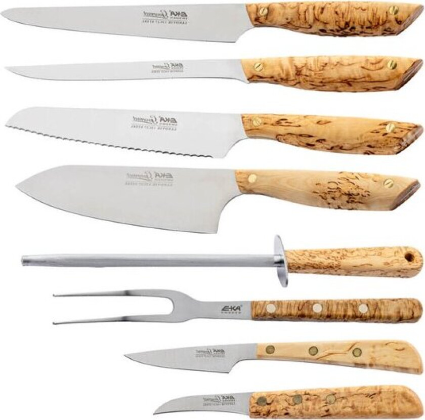 Gourmet knivsett 8 deler tre