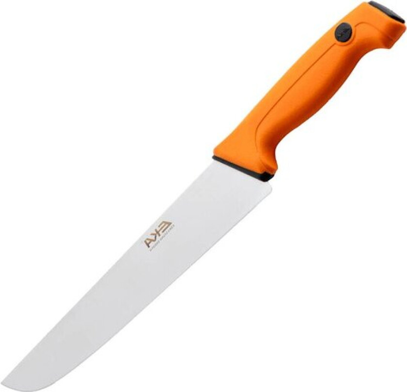 Pro slaktekniv m/bredt blad 26 cm oransje
