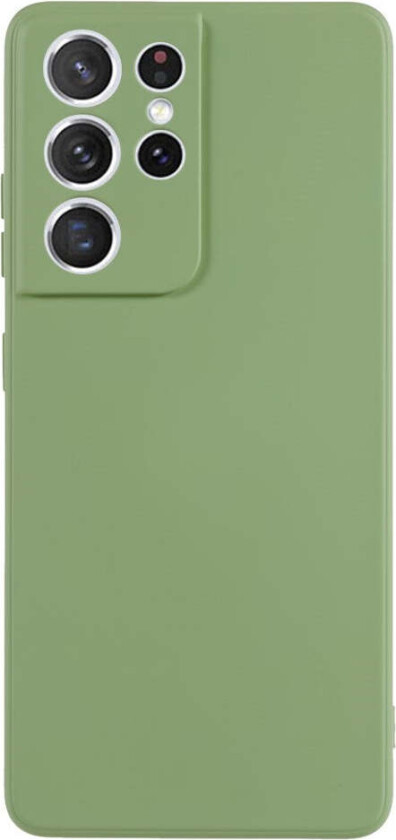 Samsung Galaxy S21 Ultra Fôret Fleksibelt Plast Deksel - Lysegrønn