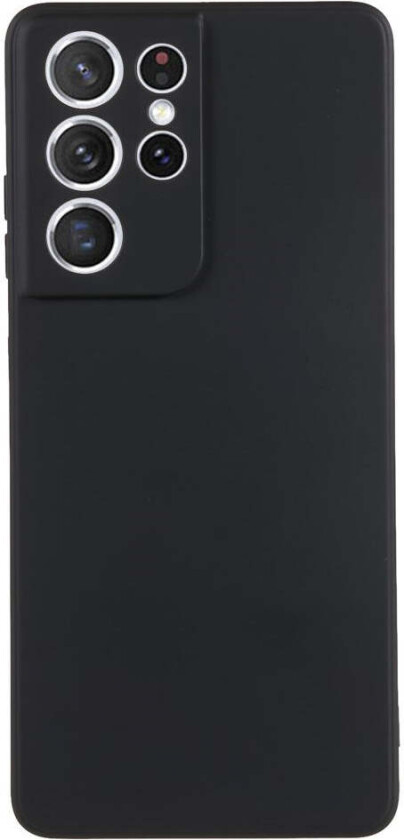 Samsung Galaxy S21 Ultra Fôret Fleksibelt Plast Deksel - Svart