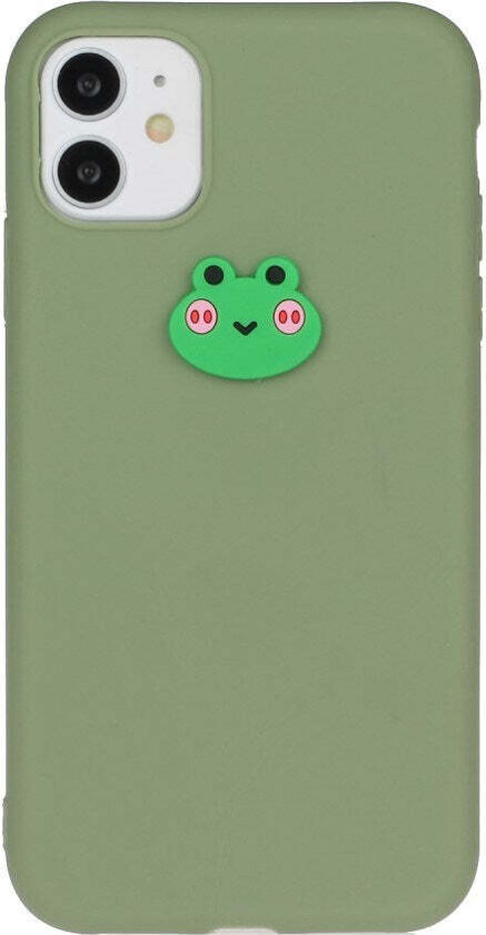 iPhone 11 Silikon Deksel med Figur - Grønn / Frosk