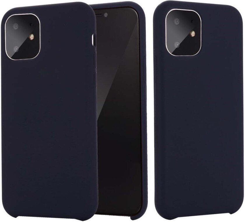 iPhone 11 Pro Fôret Silikon Deksel - Mørk Blå