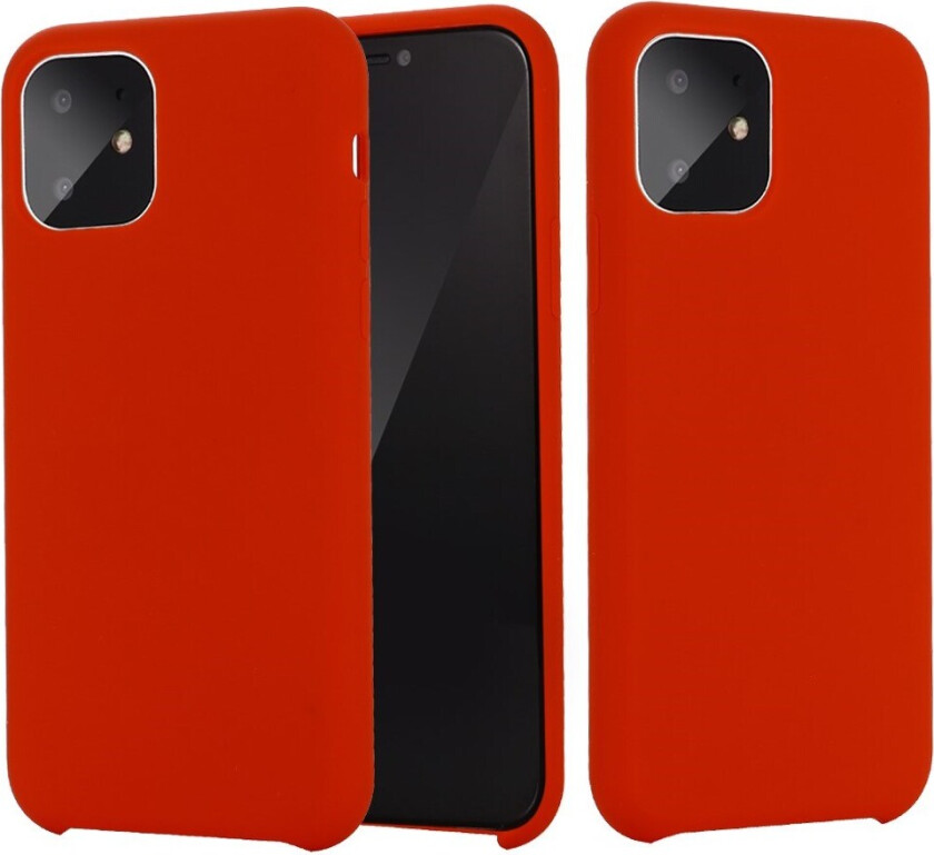 iPhone 11 Pro Fôret Silikon Deksel - Rød