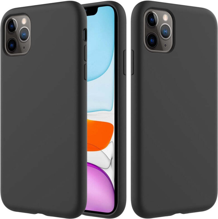 iPhone 11 Pro Fôret Silikon Deksel - Svart