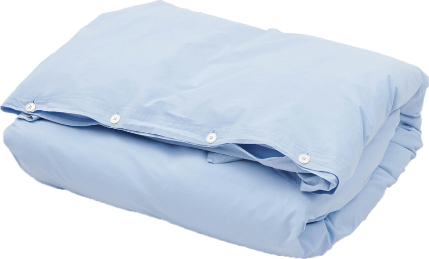 Percale Single Duvet Cover Morning Blue 150x210 - Dynetrekk - Blå