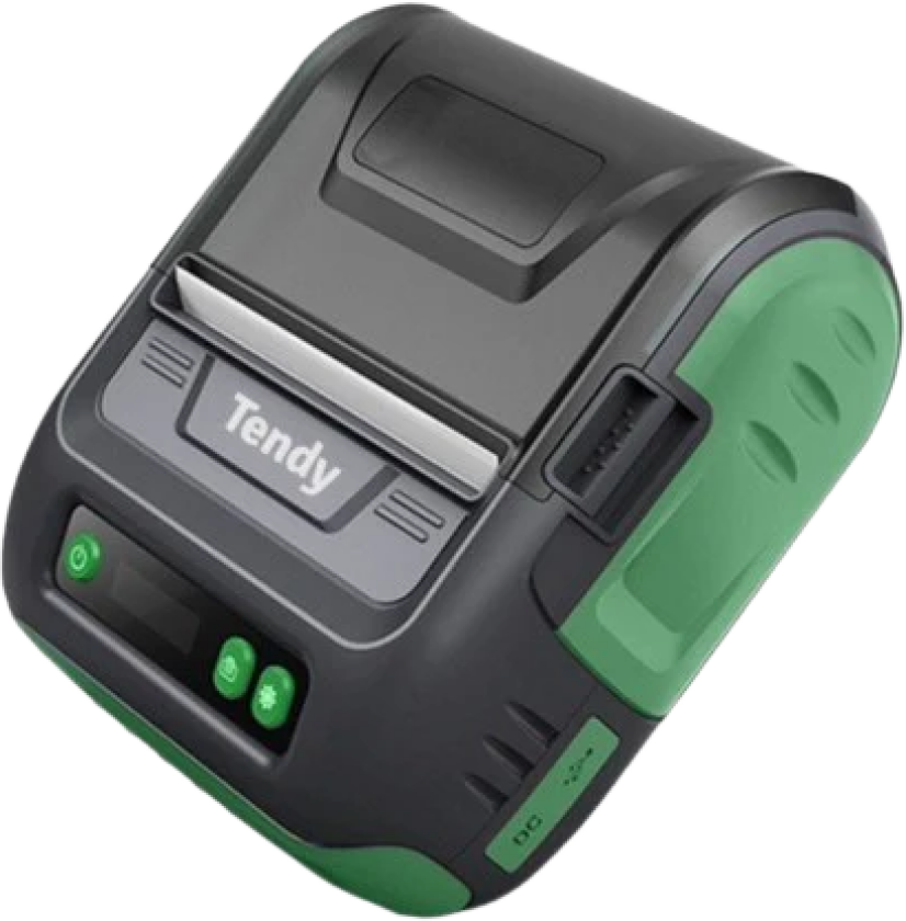 Scriptor Label Printer Black With Green Details