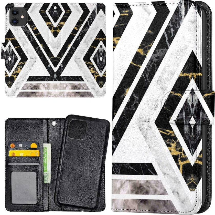 iPhone 11 - Lommebok Deksel Krokete Mønster