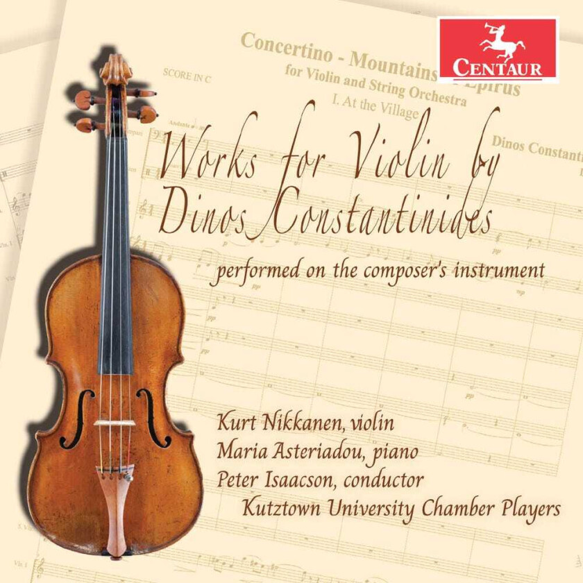 Maria Asteriadou Works For Violin By Dinos Constantinides Performed CD