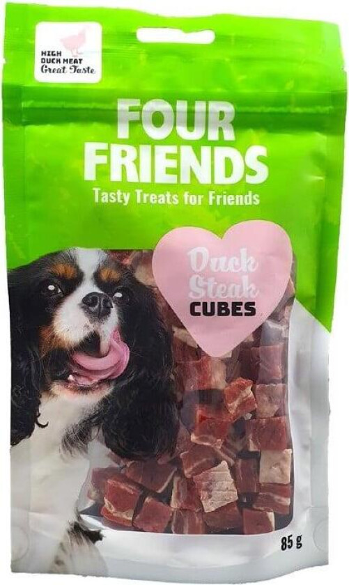 Dog Duck Steak Cubes Godbiter til Hund 375 g