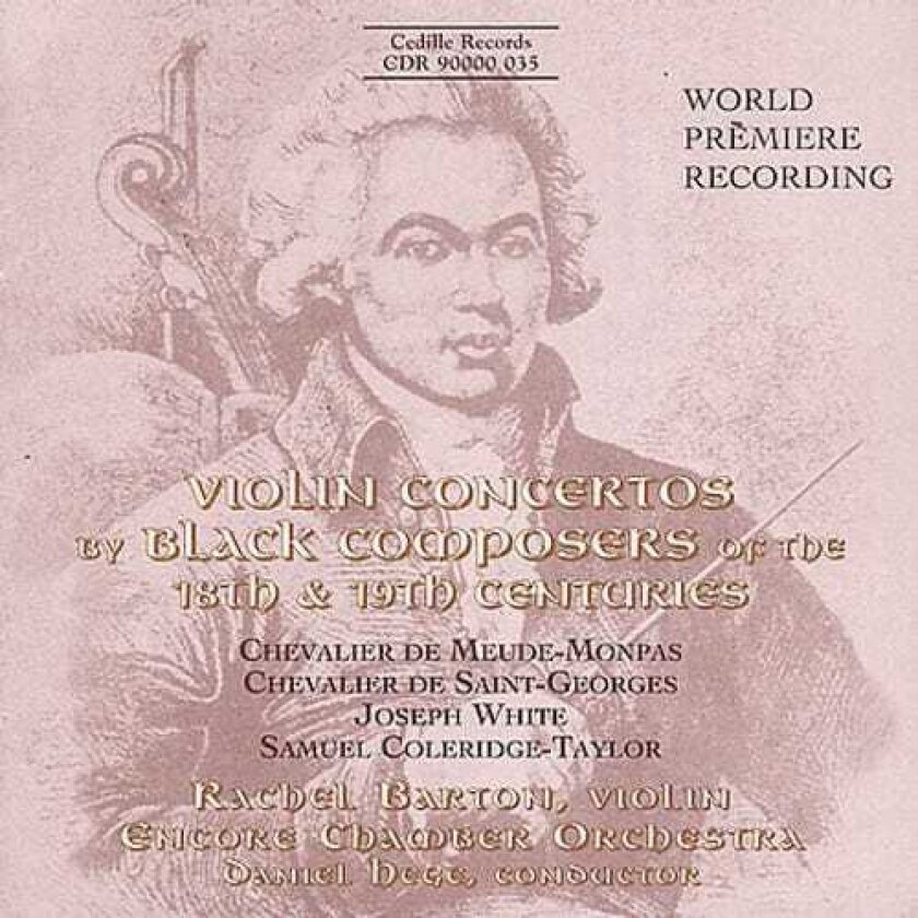 Rachel Barton Pine Vln Ctos By Black Composers Of The 18th19th Cent CD