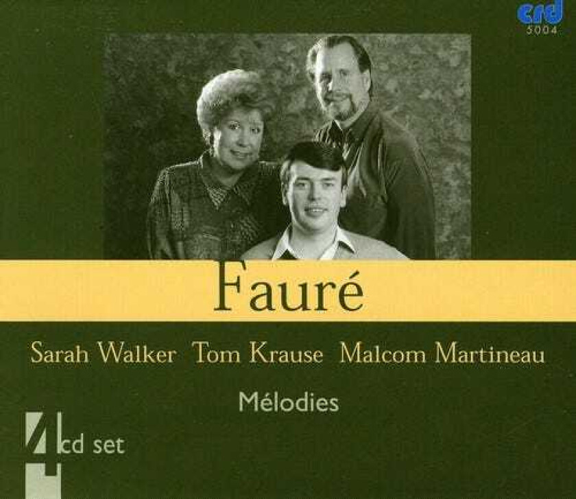 Tom Krause, Malcolm Martineau, Sarah Walker Melodies CD