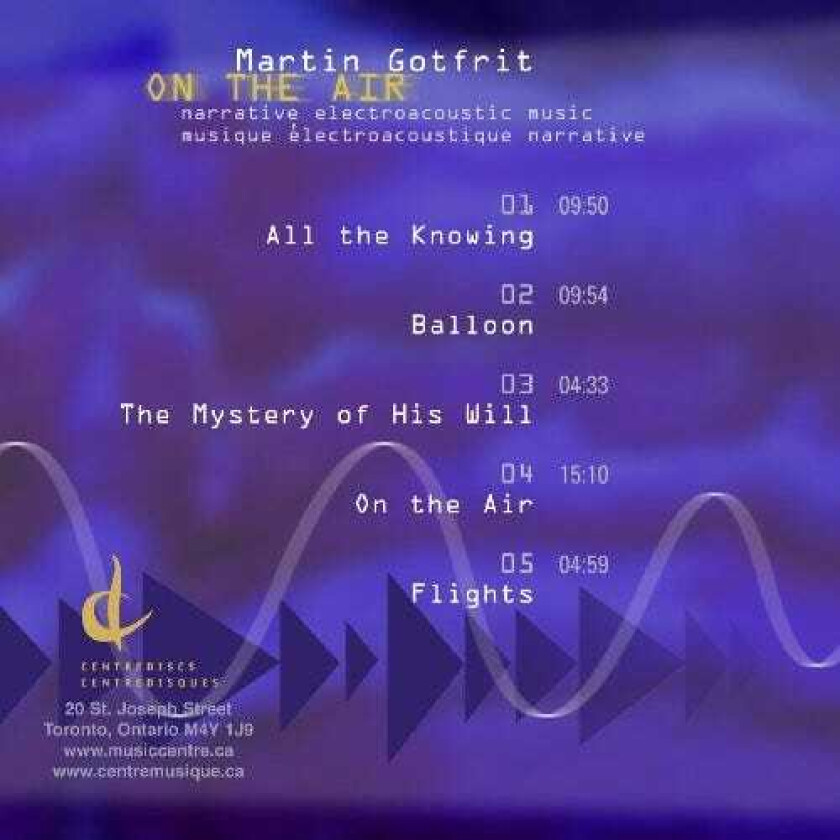 Martin Gotfrit On The Air CD