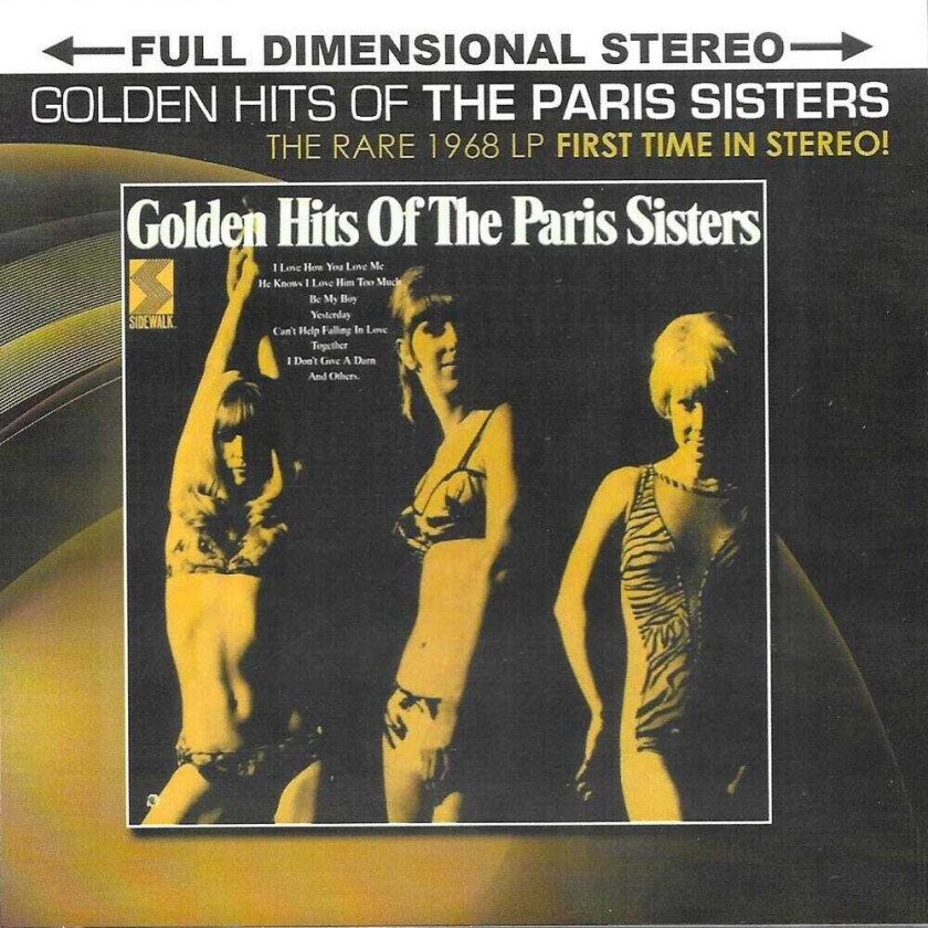 The Paris Sisters Golden Hitsthe Rare 1968 Lp CD