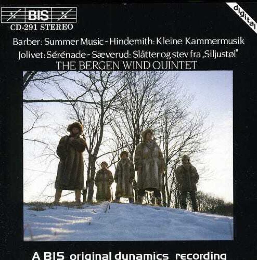 Bergen Woodwind Quintet, Harald Saeverud Summer Music For Woodwind Quintet CD