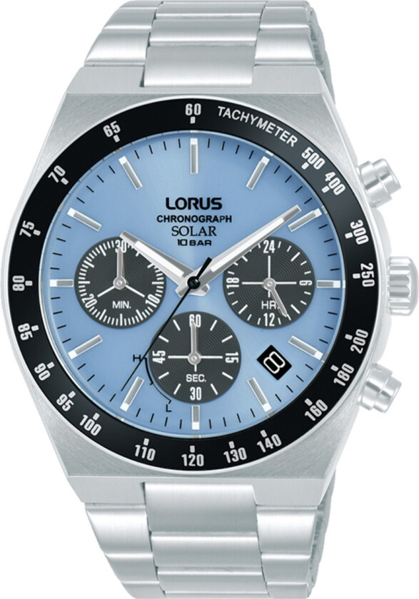 Chronograph Mens RZ525AX9 - Kvarts - Sølv - Herreklokker - Rustfritt stål - ledd m/pin - Mineral