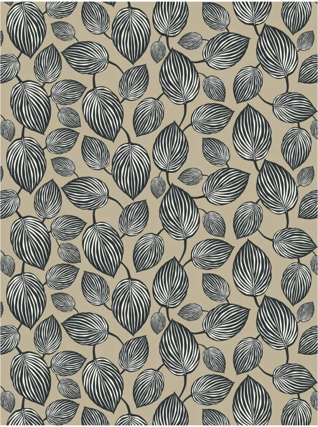 Lyckans blad voksduk Grå