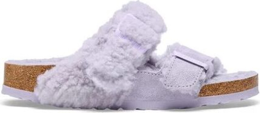 Arizona Split Teddy Parts Rivet Logo Suede Leather/Fur Narrow - Purple Fog 36