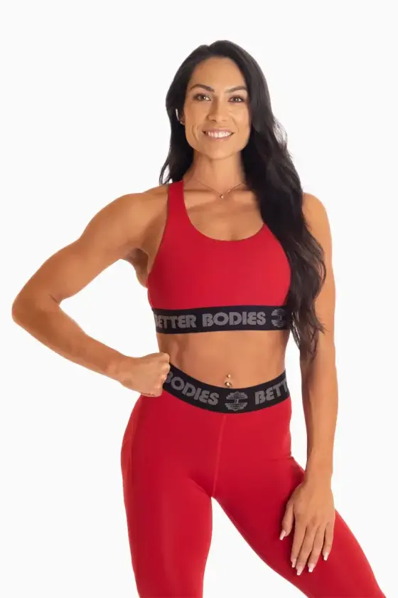 Classic Sports Bra - Chili Red , XS