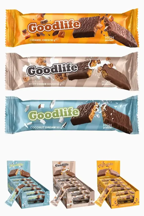 Proteinbar 50g - Diverse smaker - Caramel Coco , Enkel Bar