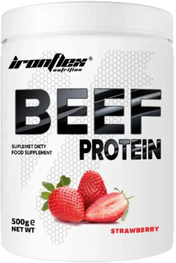 IRONFLEX Beef Protein - 500g - Strawberry