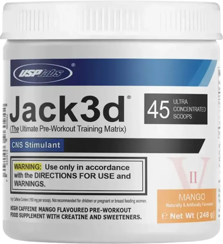 Jack3d Advanced Pre-Workout - 45 serveringer - Mango