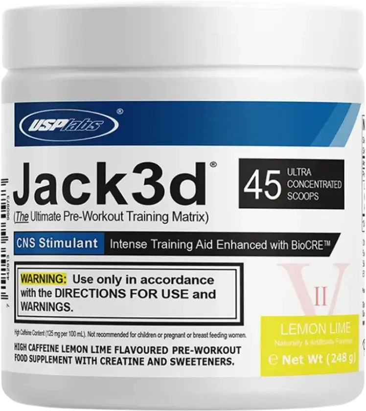 Jack3d Advanced Pre-Workout - 45 serveringer - Raspberry Lemonade