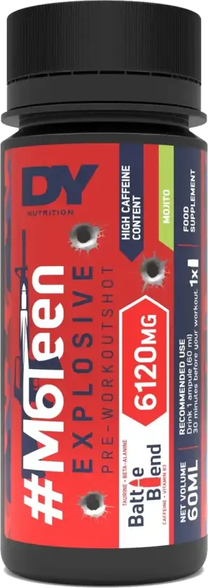 M6Teen Pre-Workout Shots - 60ml - Peach