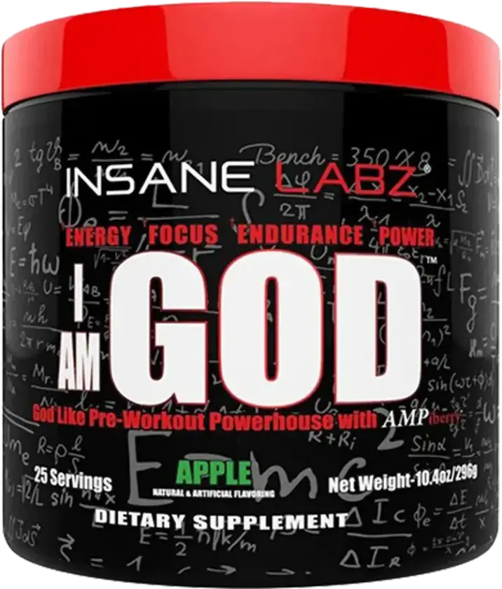 I Am GOD Pre-Workout - 293g - Apple