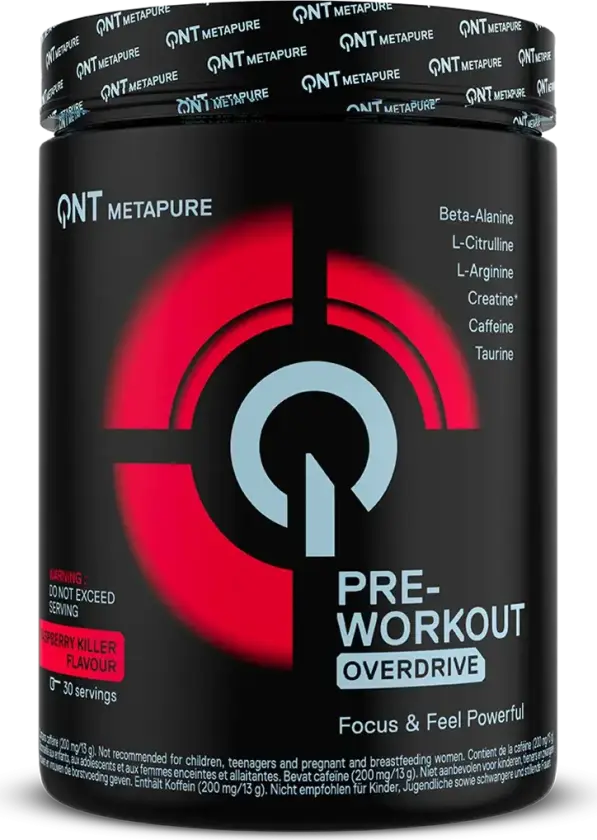 Pre-Workout Overdrive - 390g - Raspberry Killer