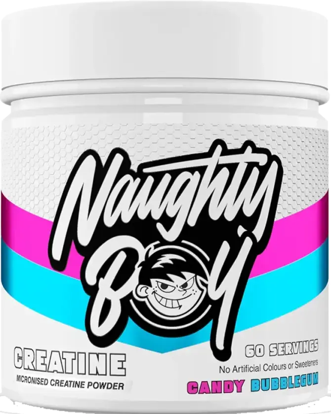 Naughty Boy Falvoured Creatine - 300g - Candy Bubblegum