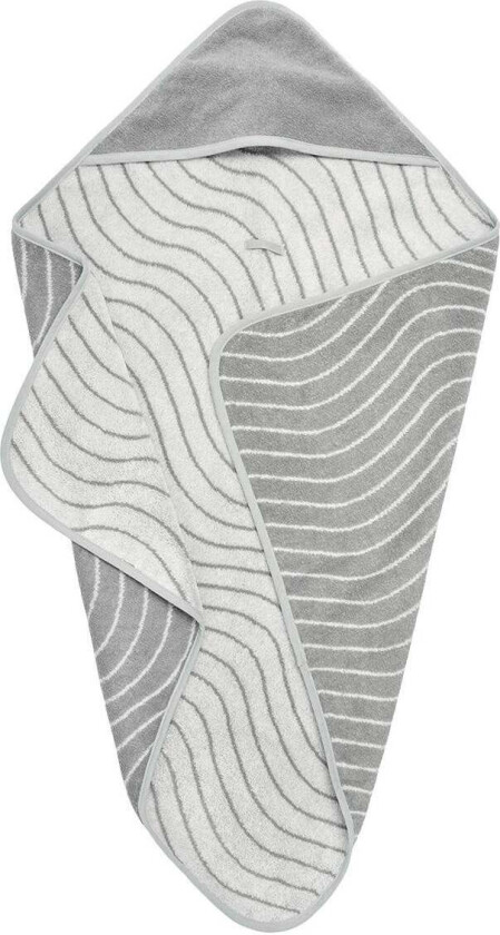 Håndkle med Hette, Woodland Cool Grey - Badehåndklær - Bomull