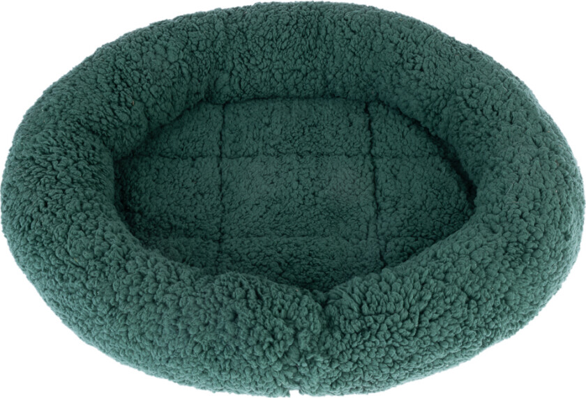 Koseseng Fluffy 2in1 - mørkegrønn: L 50 x B 42 x H 7,5 cm